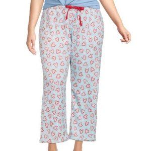 NWT NYC UNDERGROUND HOLIDAY PLUSH LOUNGE PANTS - Candy Cane - M